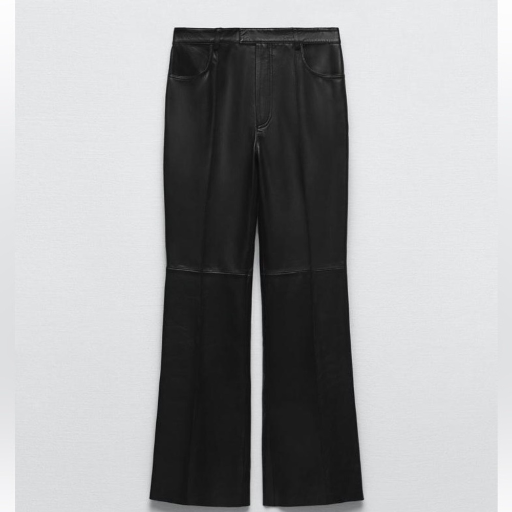 Zara Flared Leather Pants Limited Edition